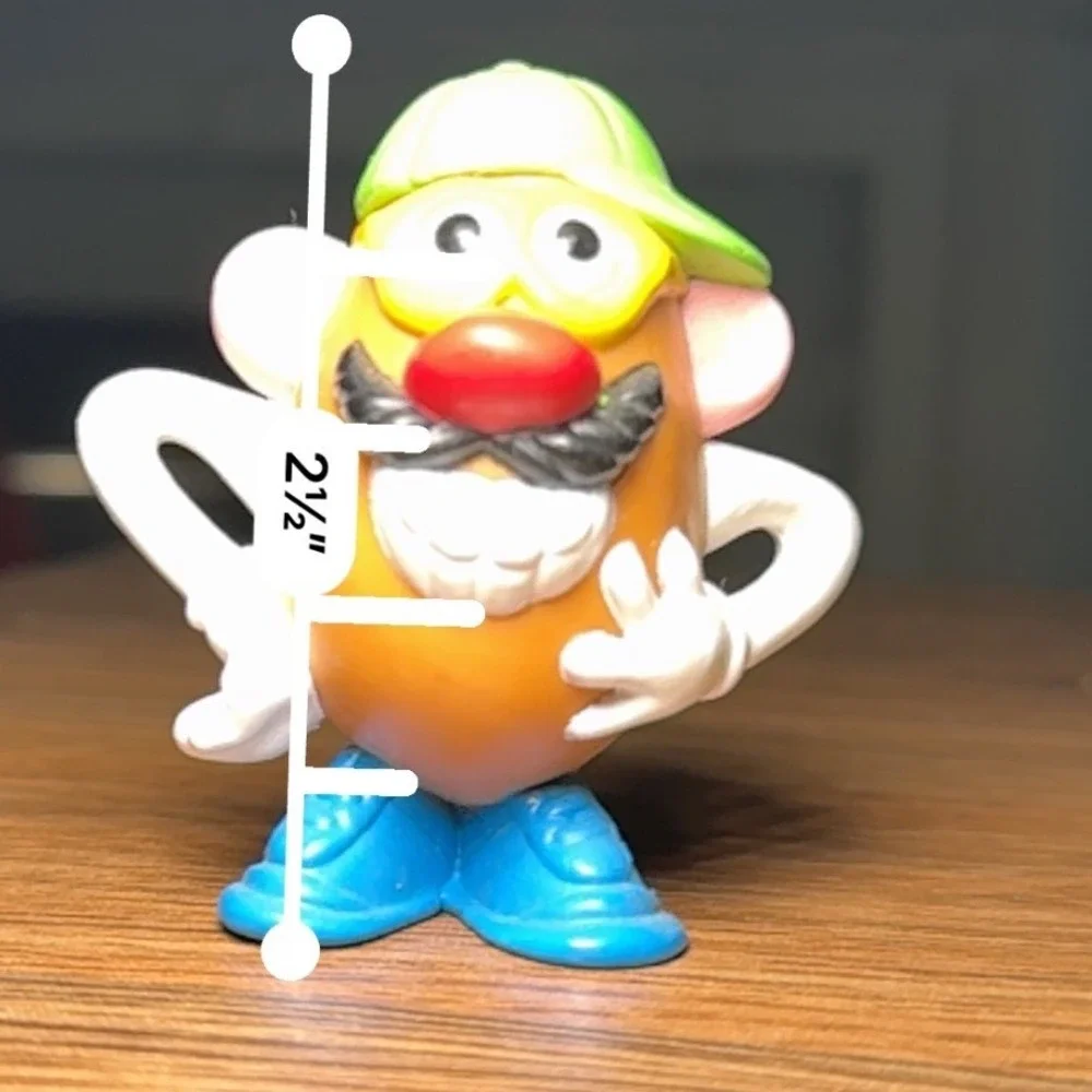 Hasbro Mr. Potato Head Vintage 2000 Green Hat Blue Shoes Figure 2.5